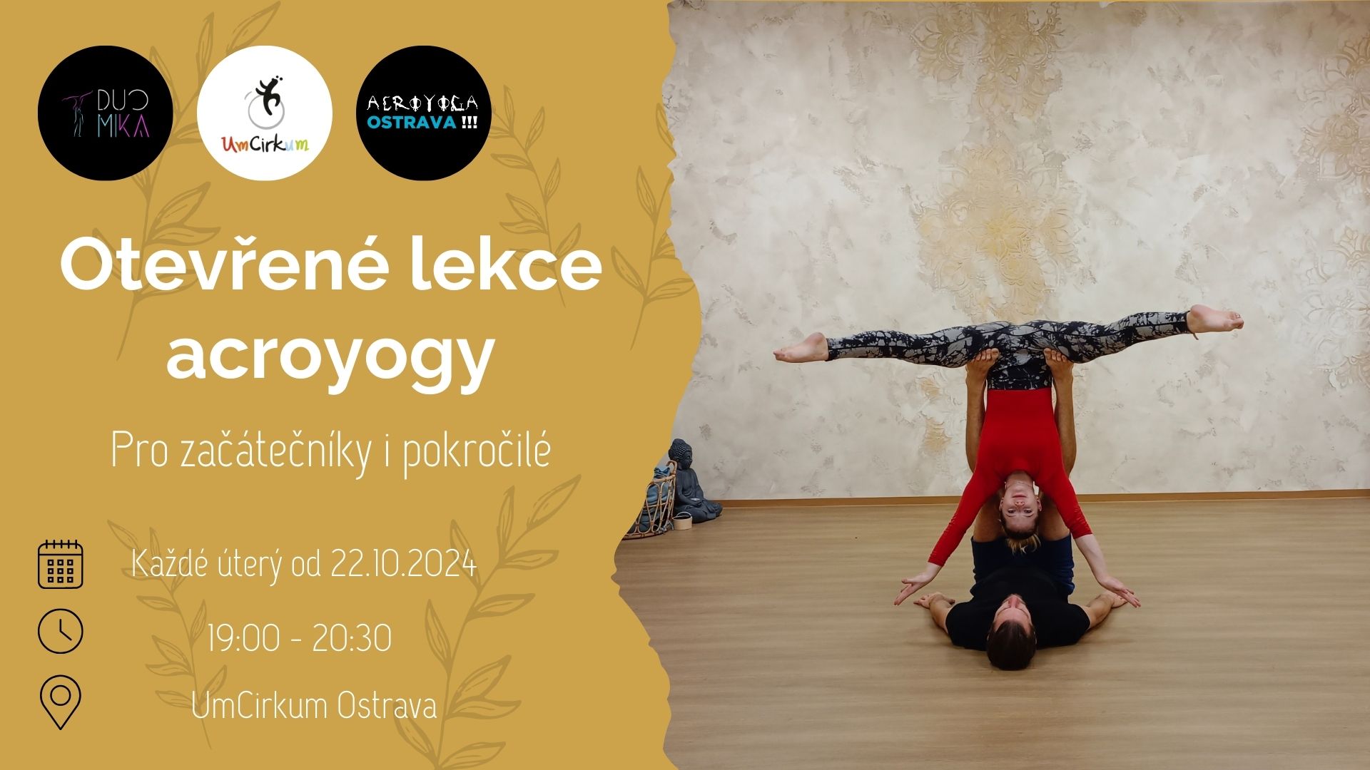 otevřené lekce acroyogy v ostravě